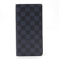 Y網缺貨款! LV n63212 藍黑色BRAZZA 棋盤格紋對摺長夾